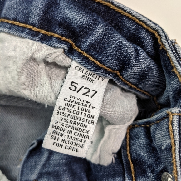 Celebrity Pink Floral Embroidered Boho Ankle Capri - Picture 6 of 10